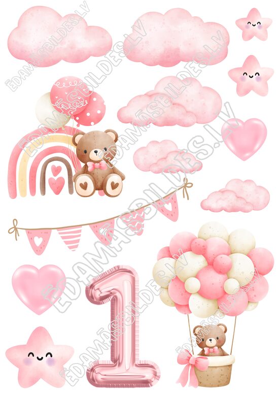 Cukura papīrs ar apdruku "Lācis 1"